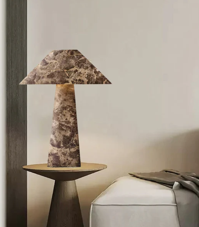 Luxe stenen tafellamp