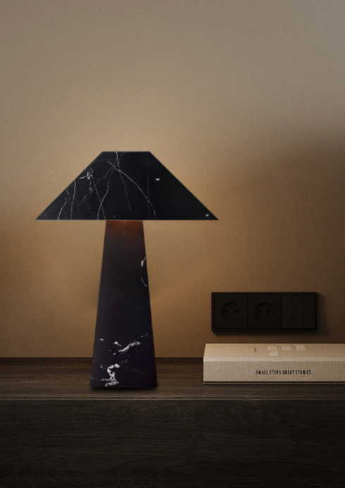 Luxe stenen tafellamp