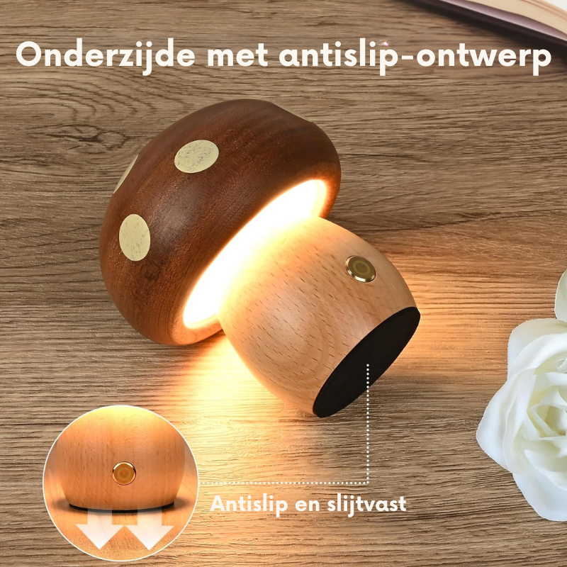 Draadloze paddenstoel lamp
