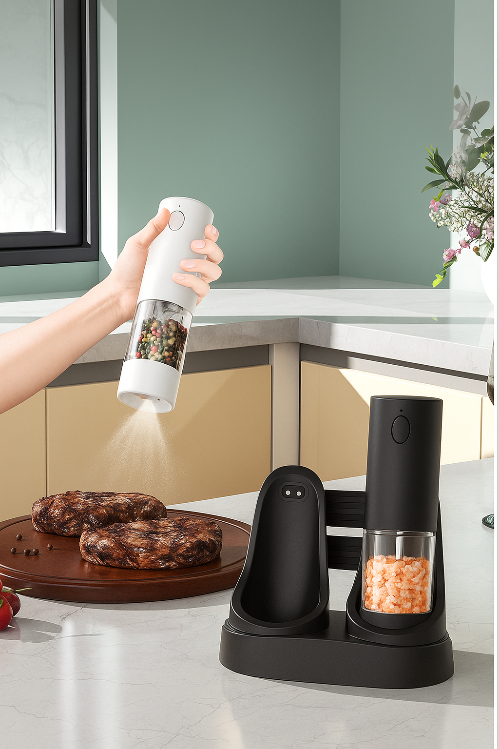 Elektrische pepermolenset