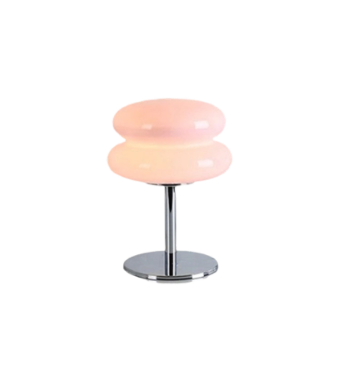Vintage Macaron Glazen Tafellamp