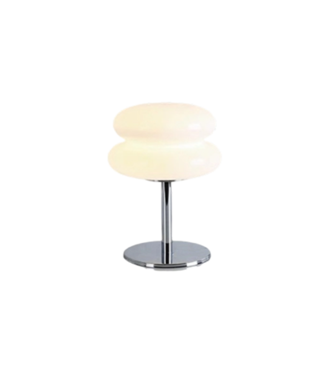 Vintage Macaron Glazen Tafellamp