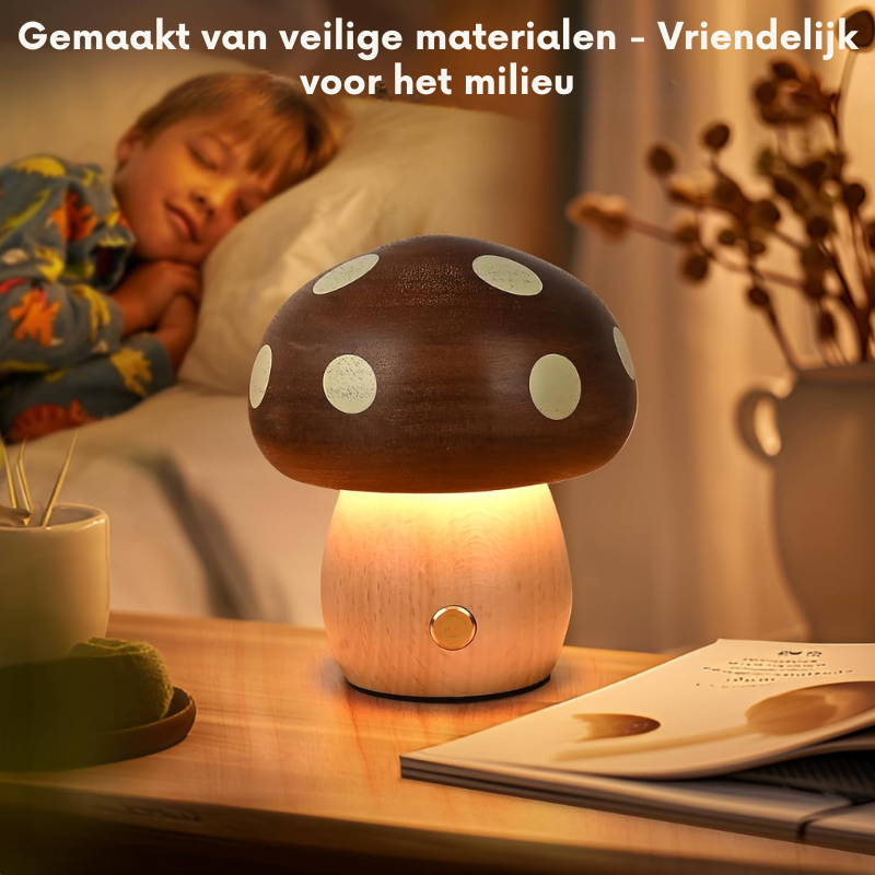 Draadloze paddenstoel lamp